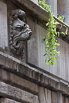 Lyon - Scultpure murale de lion grima&ccedil;ante (23 rue Juiverie, H&ocirc;tel Dugas)