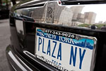 New-York City - Arri&egrave;re d'une Limousine de l'h&ocirc;tel Plaza
