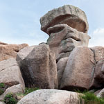 Ploumanac'h - Le rocher t&ecirc;te de capitaine